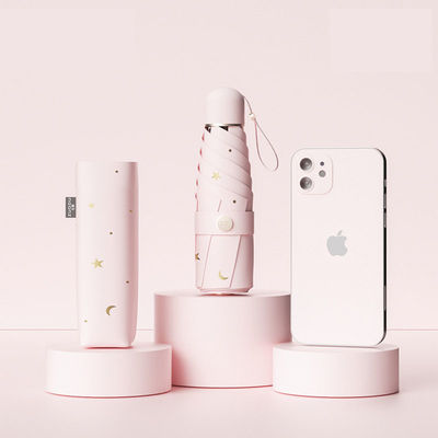 UV-Schutz Damen Regen und Sonnenlicht Doppel Sonnenschirm Vinyl Schirm mit manueller Steuerung