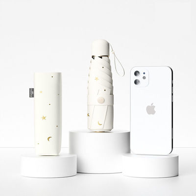 UV-Schutz Damen Regen und Sonnenlicht Doppel Sonnenschirm Vinyl Schirm mit manueller Steuerung