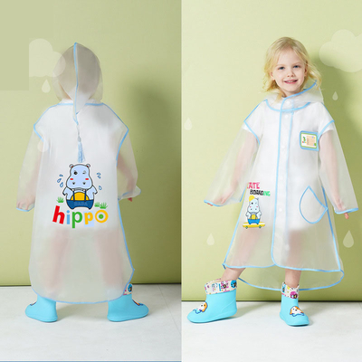 Ein-Person-Regenbekleidung Kleiner Dinosaurier-Cartoon-Poncho für Grundschüler