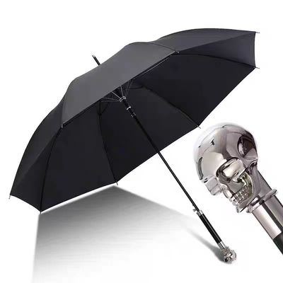 Japanischer Tierkopf Schwarzer Straight Bar Schirm für kreative Persönlichkeiten