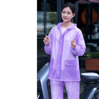 angepasste Farbe RAINWEAR Damen-Split-Regenmantel und Herren-Wasserdichte Regenhose Anzug