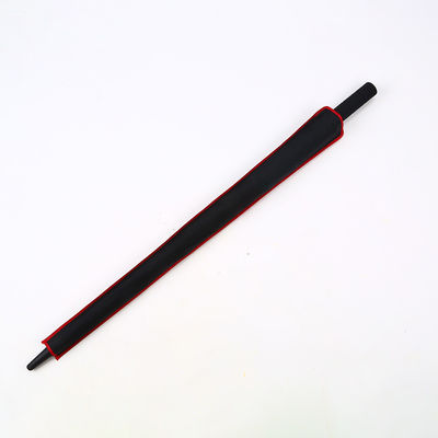 Erwachsene, benutzerdefinierter roter Golfschirm mit Sonnenschutz, wasserdicht und winddicht.