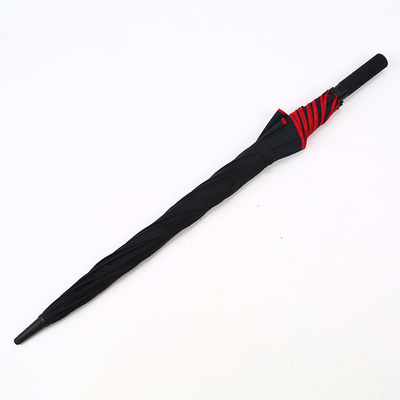 Erwachsene, benutzerdefinierter roter Golfschirm mit Sonnenschutz, wasserdicht und winddicht.