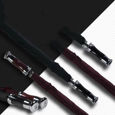 Manuelle Öffnung 24 Zoll 8K Golf Schirm mit einzigartigem Design und Glasfaserschacht