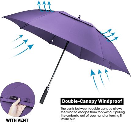 Custom Printing Muster 8K Golf Schirm mit größerer Wind- und wasserdichtem Design