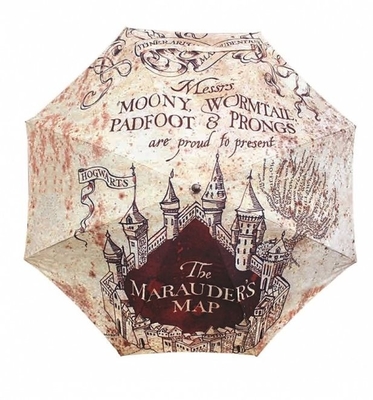 Stoffmaterial Regenschirm Marauders Karte Sublimation Auto 3 Klappstoff Minimalist Sonnenschutz