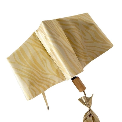 Klopfen warme gelbe Zebra Regenschirm Frauen Sonne und Regen doppelte Sonnenschutzmittel Vinyl tägliche Produkte