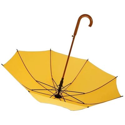 Geschäftsgeschenk 8K 23 Zoll Glasfaserrahmen Gerader Knochen-Schirm mit Ein-Teil-Griff
