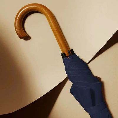 Geschäftsgeschenk 8K 23 Zoll Glasfaserrahmen Gerader Knochen-Schirm mit Ein-Teil-Griff