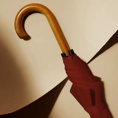 Geschäftsgeschenk 8K 23 Zoll Glasfaserrahmen Gerader Knochen-Schirm mit Ein-Teil-Griff