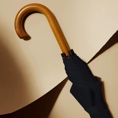 Geschäftsgeschenk 8K 23 Zoll Glasfaserrahmen Gerader Knochen-Schirm mit Ein-Teil-Griff