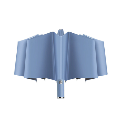 Custom Logo Druck LED Taschenlampe Schirm Doppel Rippen und UV-Winddichtes Design