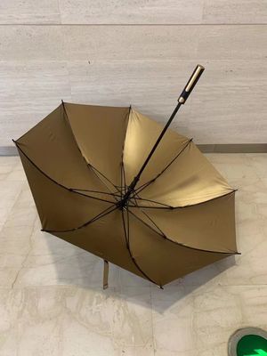 120cm offener Durchmesser X103 UV Schutz Goldbeschichtung Regenschirm für Geschäfte und Golf