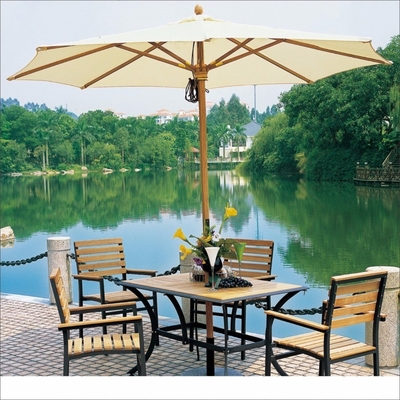 Kunststoff Tipps Holz Strand Terrasse Cafe Garten Schwimmbad Outdoor Restaurant Regenschirm All in 1