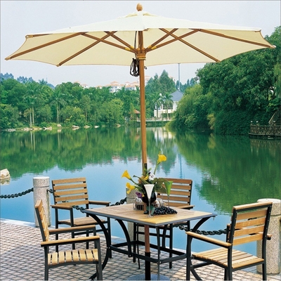 Kunststoff Tipps Holz Strand Terrasse Cafe Garten Schwimmbad Outdoor Restaurant Regenschirm All in 1