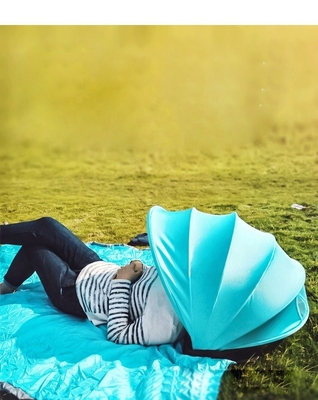 Strand Sonnenschutz Mini vollautomatische Sonnenschirmausstattung für Kopf Gesicht Kopfschutz Zelt