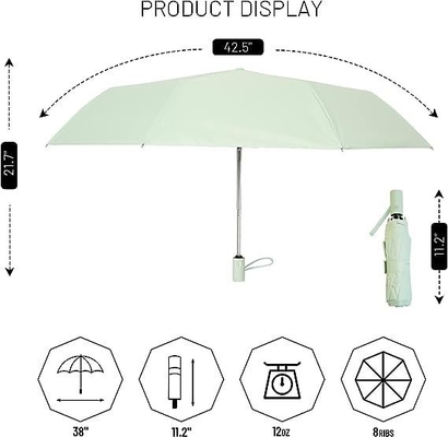 Großer automatischer Klappschirm Sonnenschutz und Regenschutz mit Doppelschichtdesign