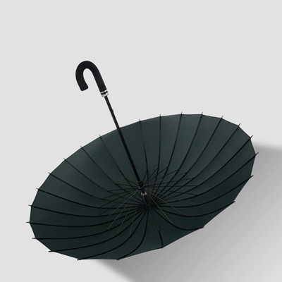 190T Pongee Long Handle Regenschirm kundenspezifisches Muster DIY Mehrfarbiger RPET Golf Regenschirm