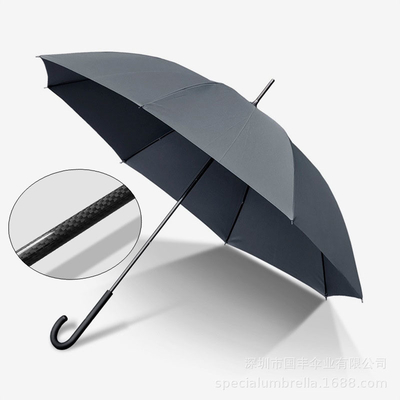 Kohlenstofffaser-Handschirm-Doppelzweck-Schirm für Werbung und Regen-Golf