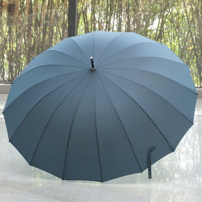 27 Zoll 16 Rippen Golf gerade Regenschirm mit Holzgriff personalisierte kundenspezifische Artikel