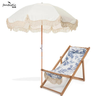 Touristische Attraktion Muss-Have Outdoor Tassel Beach Regenschirm mit Regenschirm
