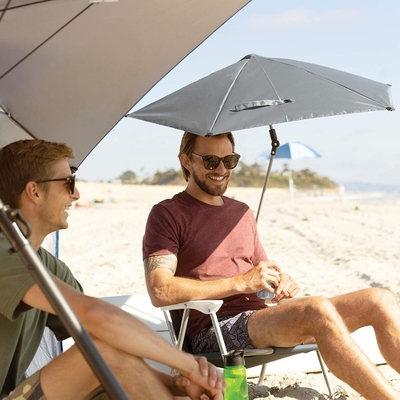 Outdoor Camping Beach Nutzung Sport Versa Regenschirm mit SPF 50 und Universal Clamp Clip