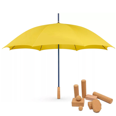 Individuelles Design Unzerbrechliche Glasfaser gerade Golfschirm mit Korkgriff Ideal