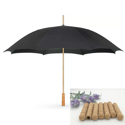 Individuelles Design Unzerbrechliche Glasfaser gerade Golfschirm mit Korkgriff Ideal