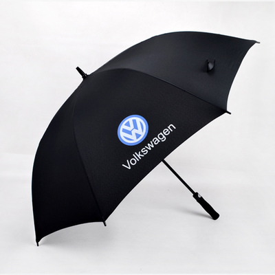 Jinjiang 30-Zoll-Golfschirm mit großen Winddichten-Logo-Drucken und klassischem Design-Stil
