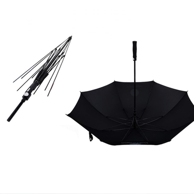 Jinjiang 30-Zoll-Golfschirm mit großen Winddichten-Logo-Drucken und klassischem Design-Stil