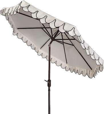 Kunststoff Tipps Iris Mode-Linie Auto Neigung Schwarz und Weiß 9 Zoll Kleines Strandschirm