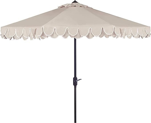 Kunststoff Tipps Iris Mode-Linie Auto Neigung Schwarz und Weiß 9 Zoll Kleines Strandschirm