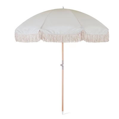 Outdoor Patio Beach Schirm mit Tassel Sonnenschirm und 29/32 Schacht Koreanischen Stil Groß
