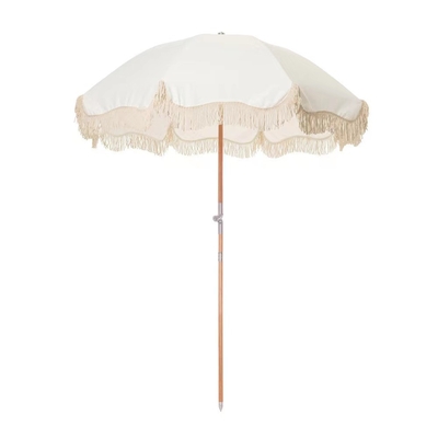 Outdoor Patio Beach Schirm mit Tassel Sonnenschirm und 29/32 Schacht Koreanischen Stil Groß