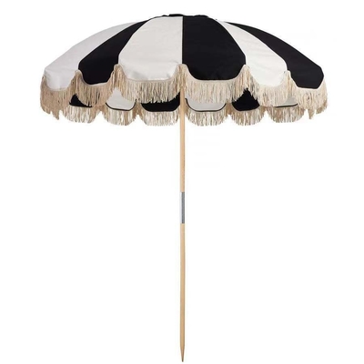 Outdoor Patio Beach Schirm mit Tassel Sonnenschirm und 29/32 Schacht Koreanischen Stil Groß