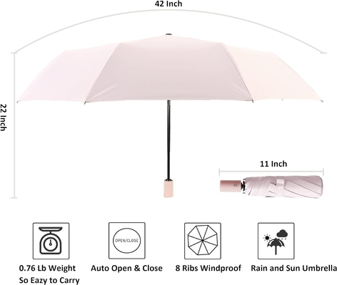 95cm offener Durchmesser rosa Regenschirm perfektes Geschenk für Frauen in der Regenzeit