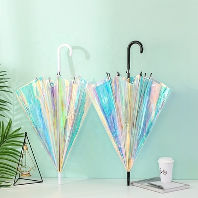 Handwerkerdesign Glitter Effekt Magie Farbwechsel reflektierender Mehrfarbiger POE Schirm