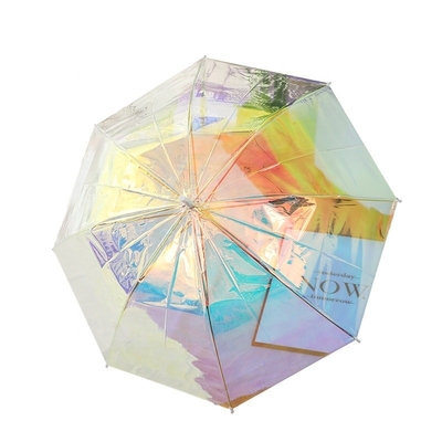 Handwerkerdesign Glitter Effekt Magie Farbwechsel reflektierender Mehrfarbiger POE Schirm