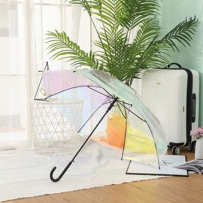Handwerkerdesign Glitter Effekt Magie Farbwechsel reflektierender Mehrfarbiger POE Schirm