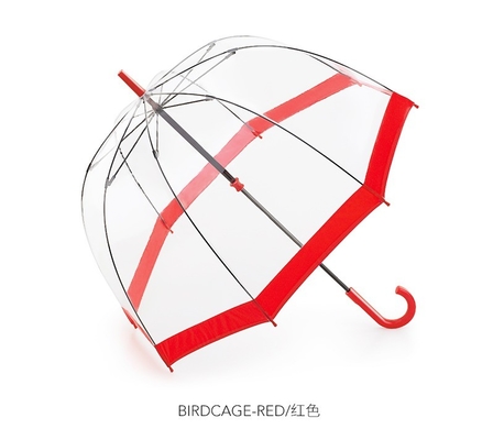 Stilvolle Kuppelform Klarer PVC-Plastik Regenschirm für Erwachsene Apollo Minimalist Design