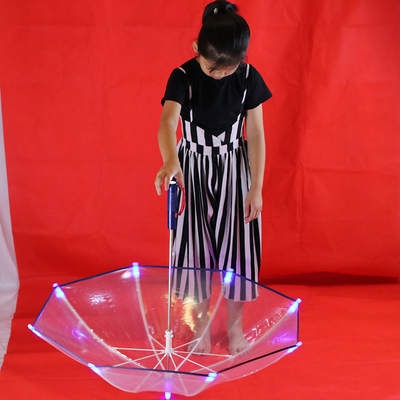 LED-Kinder-Schirm mit Custom-Logo-Druck auf POE-Gewebe