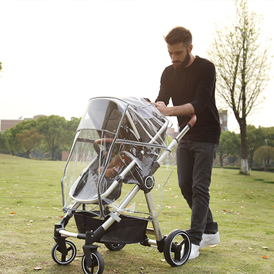EVA Anpassung Wetterschild Klar PVC Baby Stroller Regen Deckel