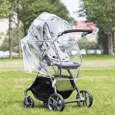 EVA Anpassung Wetterschild Klar PVC Baby Stroller Regen Deckel