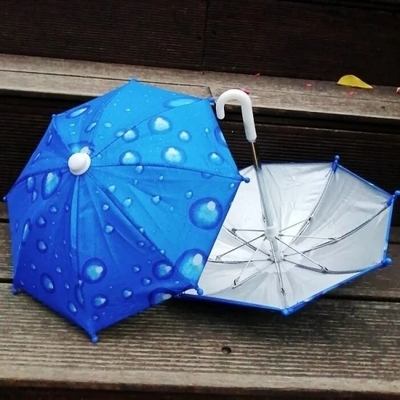 Metallrahmen Manuelle Steuerung Mini Schirm für Auto Mobiltelefon Sonnenschutz und wasserdicht