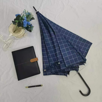 190T Pongee Stoff Plaid Textur Regenschirm für Regentage und Geschäftswerbung