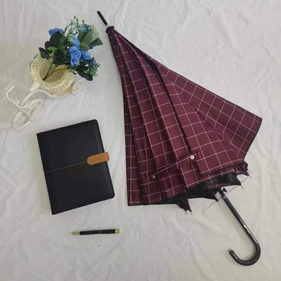 190T Pongee Stoff Plaid Textur Regenschirm für Regentage und Geschäftswerbung