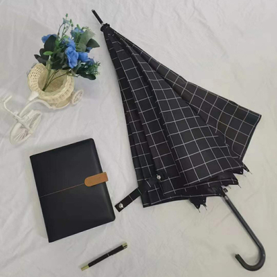190T Pongee Stoff Plaid Textur Regenschirm für Regentage und Geschäftswerbung