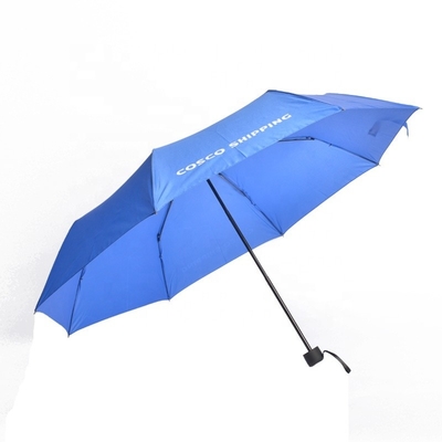 Custom Logo Dreifachschirm Polyester Regen und Sonne Faltschirm für Reisebedarf