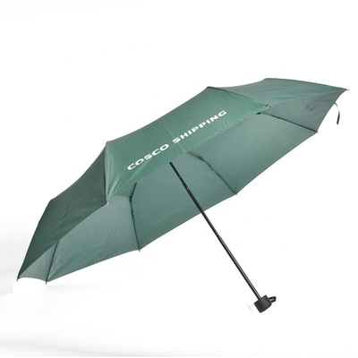 Custom Logo Dreifachschirm Polyester Regen und Sonne Faltschirm für Reisebedarf