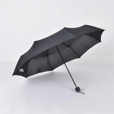 Custom Logo Dreifachschirm Polyester Regen und Sonne Faltschirm für Reisebedarf